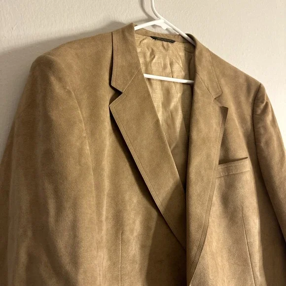 Vintage The Academy Award Clothes Halston Suede Sports Coat Blazer Jacket Sz Xl
